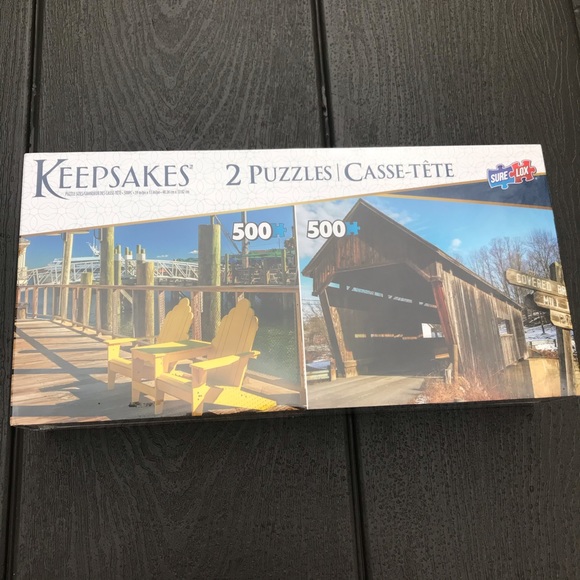 Keepsakes-Set of 2 puzzles- 500 pieces each - Picture 1 of 3